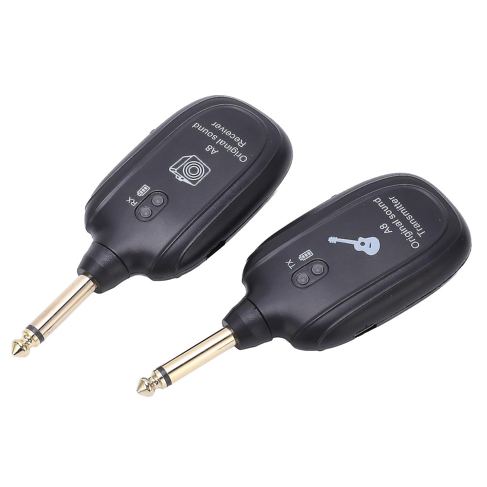 Wireless Guitar System Receiver Transmitter Rechargeable Pickup Accessory Set Kit 