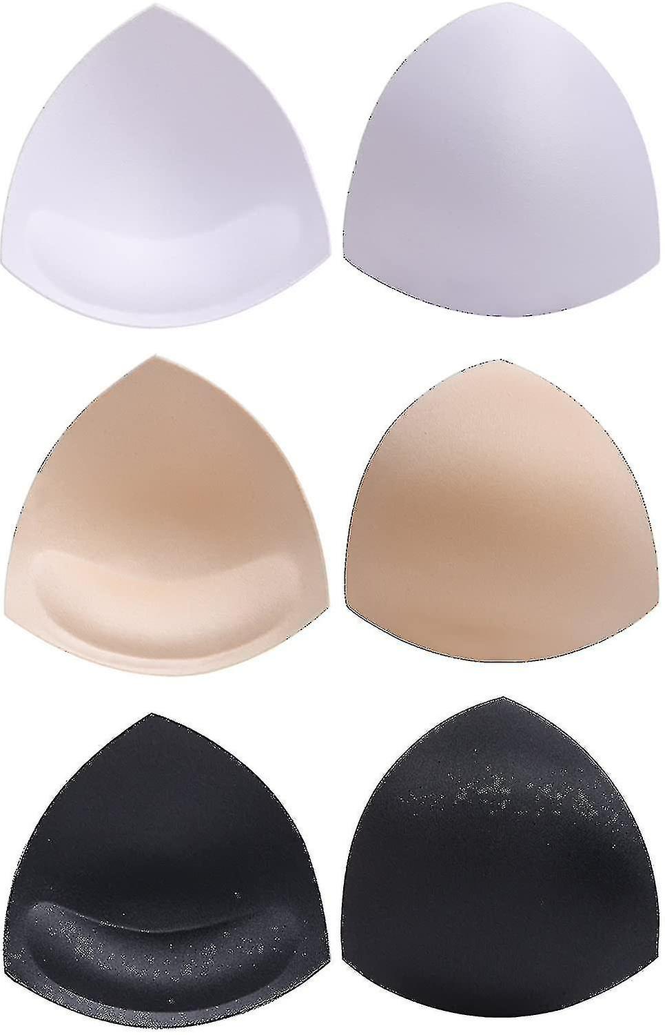 Bra Pads Bikini Pad Bra Inserts Push-up Pad, 3 Colors, Triangle Shape, Black