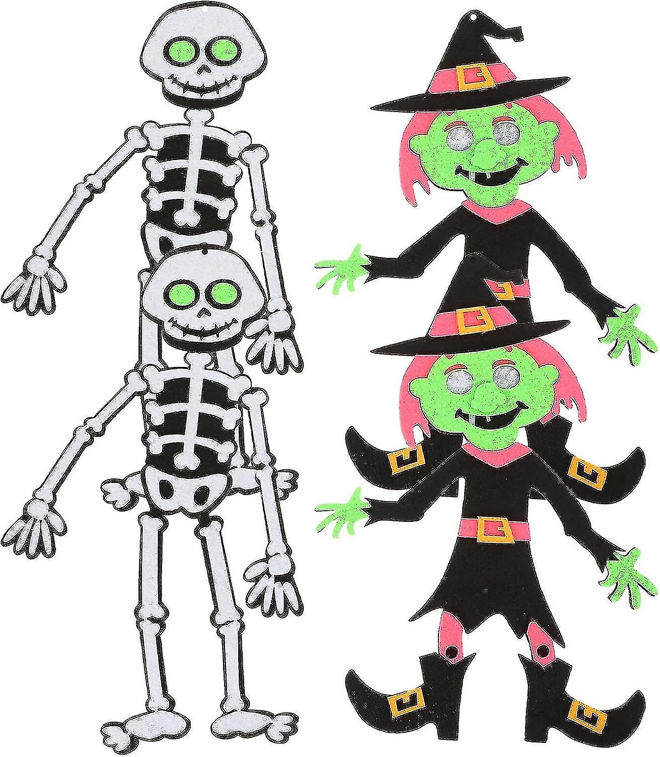 House Decorations For Halloween - Mini Pumpkin Hanging Decor (4pcs)