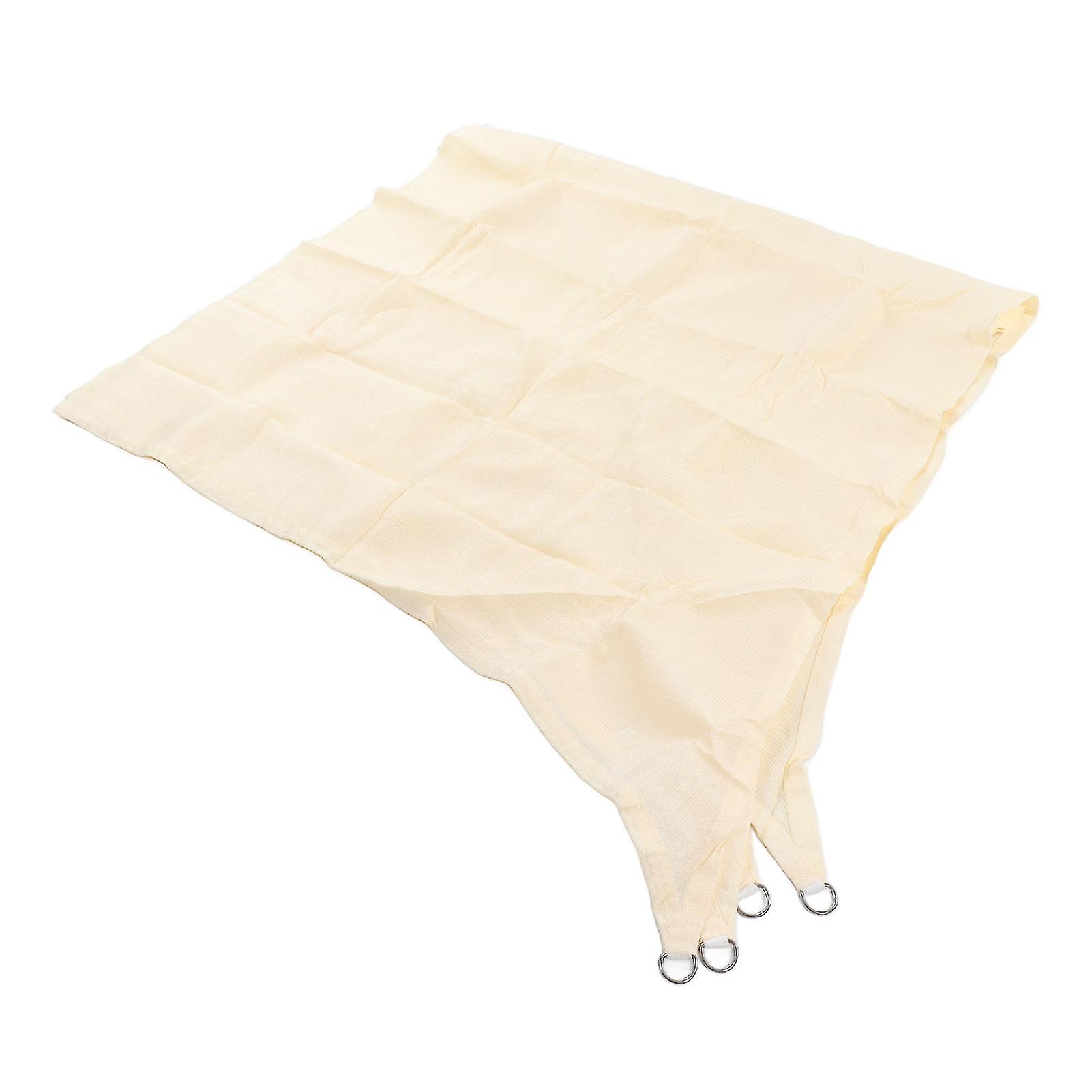 Sun Shade Sail 9.8x9.8ft Waterproof Polyester UV Block Canopy with Stainless Steel D Ring for Garden Swimming Pool