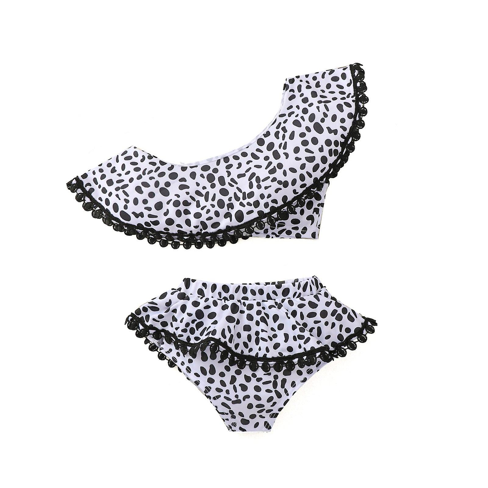 Plavky Dětské Split Evropské dítě Rychle se prodává Bikini Kráva Leopard Print Split