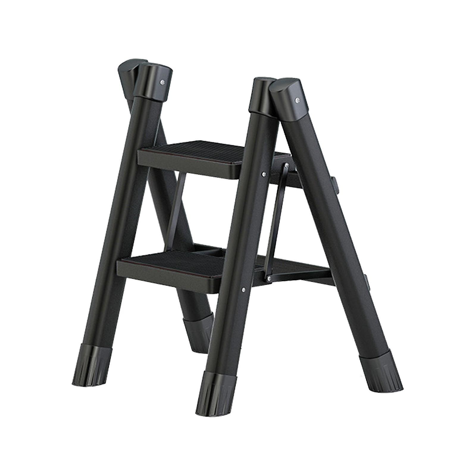 Folding Ladder Foldable Multi Functional Black Stepladder for Indoor Outdoor
