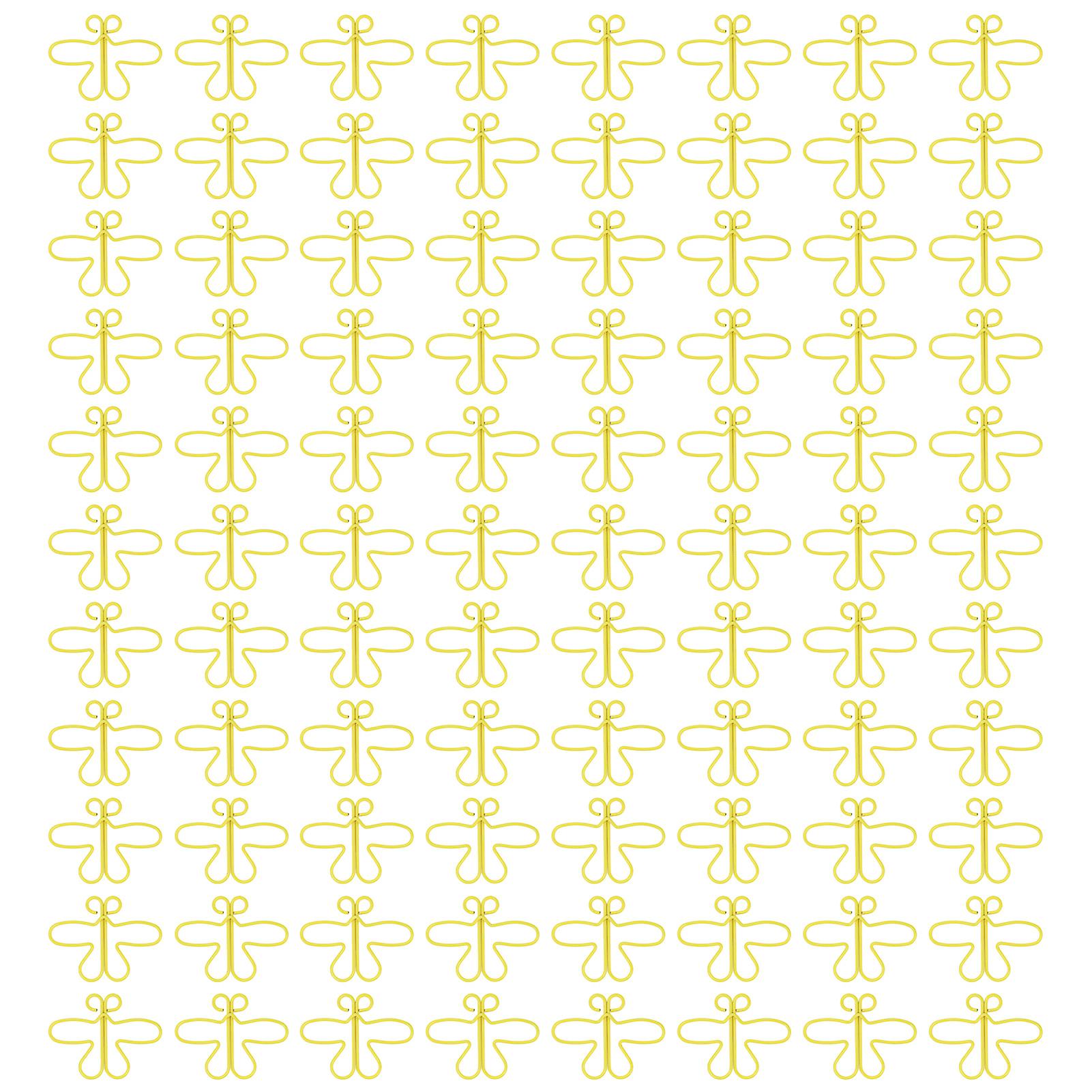 100Pcs Butterfly Shape Mini Paper Clips - Portable Multipurpose Clips for Office and School