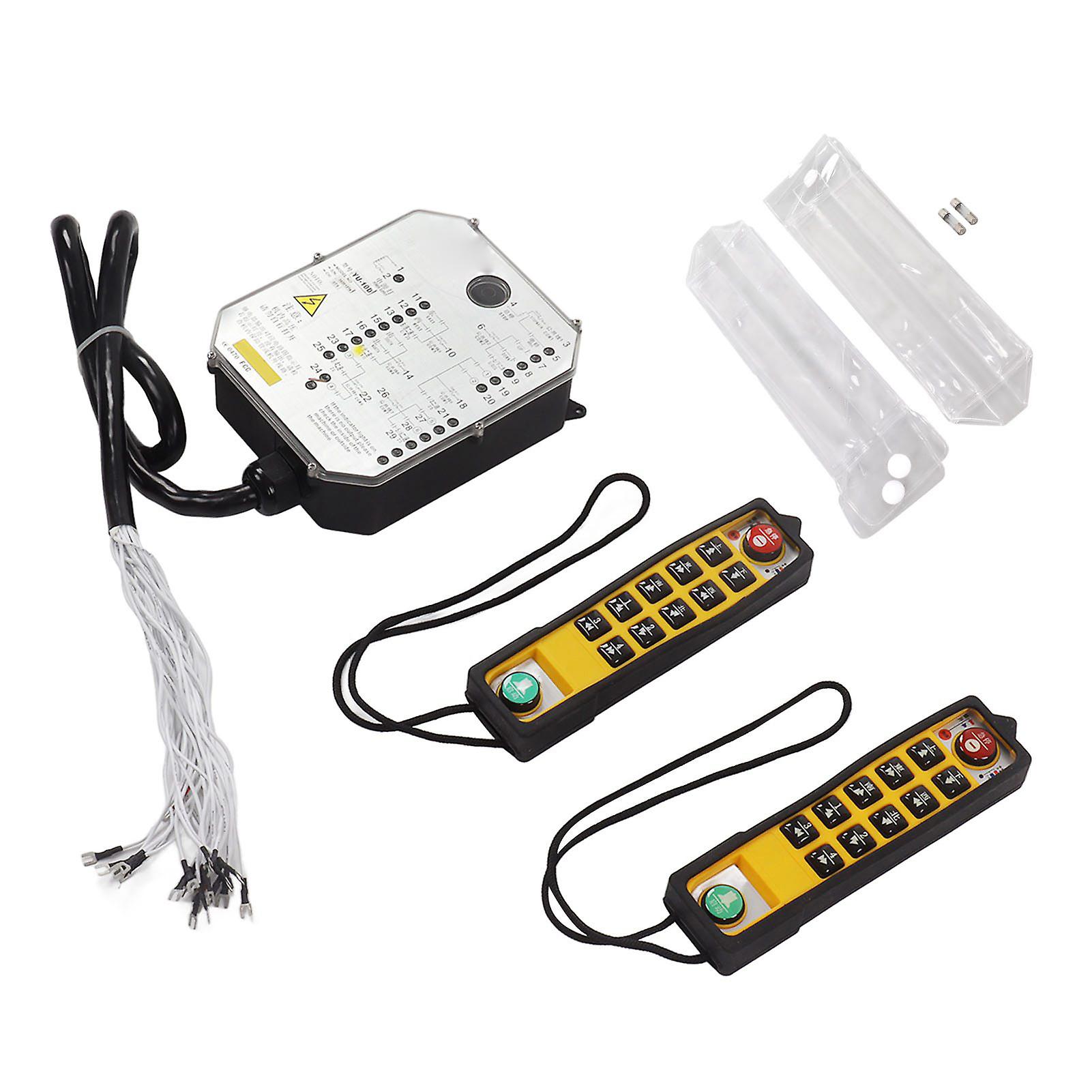 Wireless Crane Remote Control Anti Drop Waterproof Electric Lift Hoist Remote Control for Conveyor AC380V