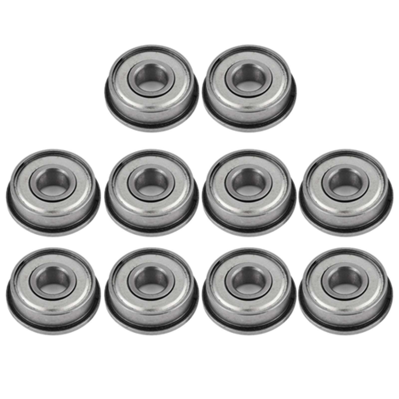 10pcs F608Z Shielded Steel Flanged Miniature Ball Bearings 8*22*7mm