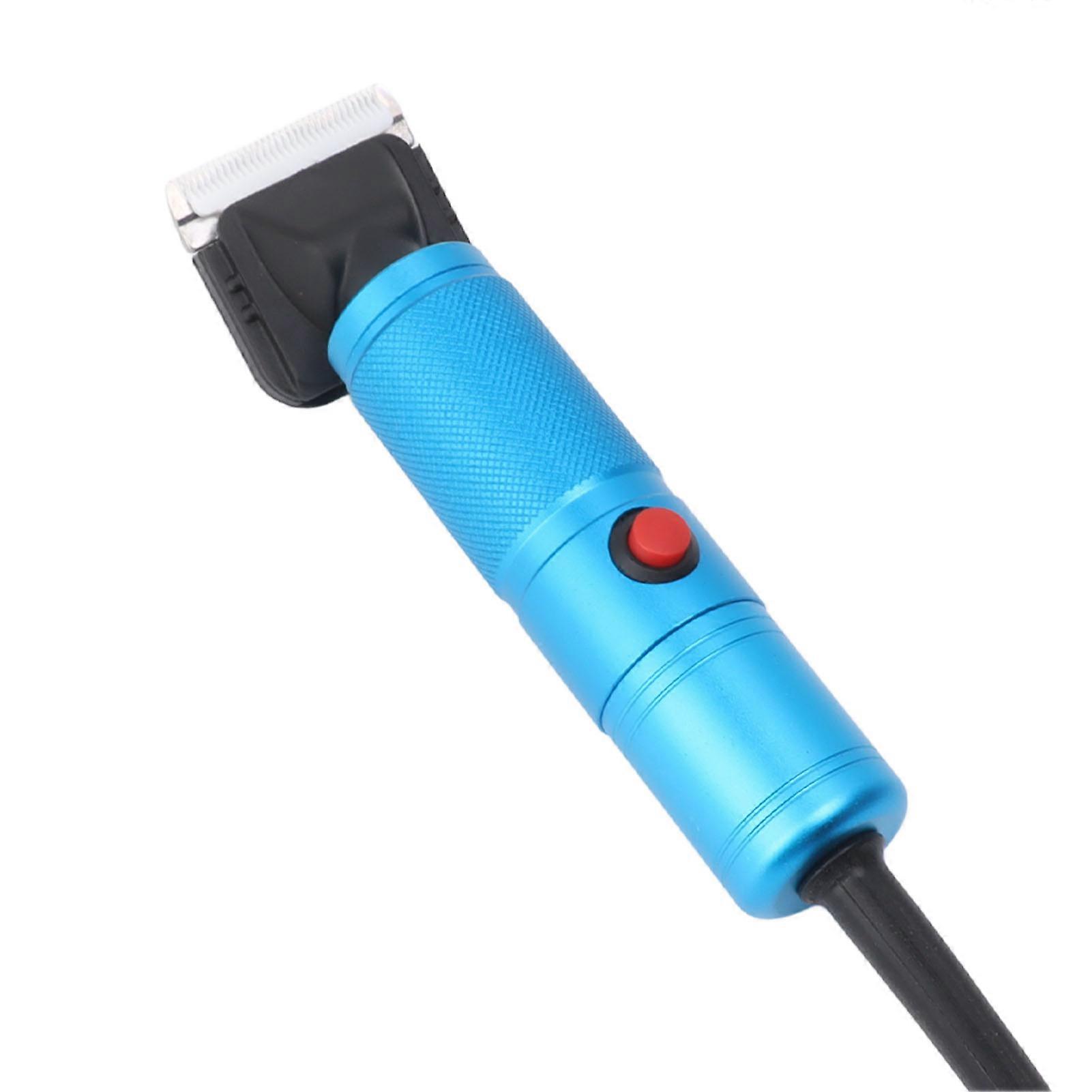 Electric Sheep Shears Sheep Clippers Dog Clippers Rechargeable Animal Grooming Clippers with Cutter Head for Sheep Goats Blue US Plug 100‑240V