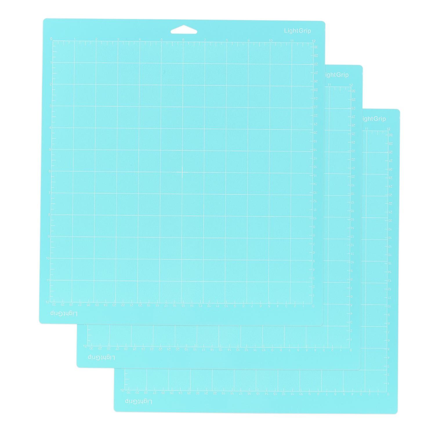 3PCS 12*12 Inch Replacement Cutting Mat Adhesive Non-Slip Gridded Cutting Mats Compatible with Silho