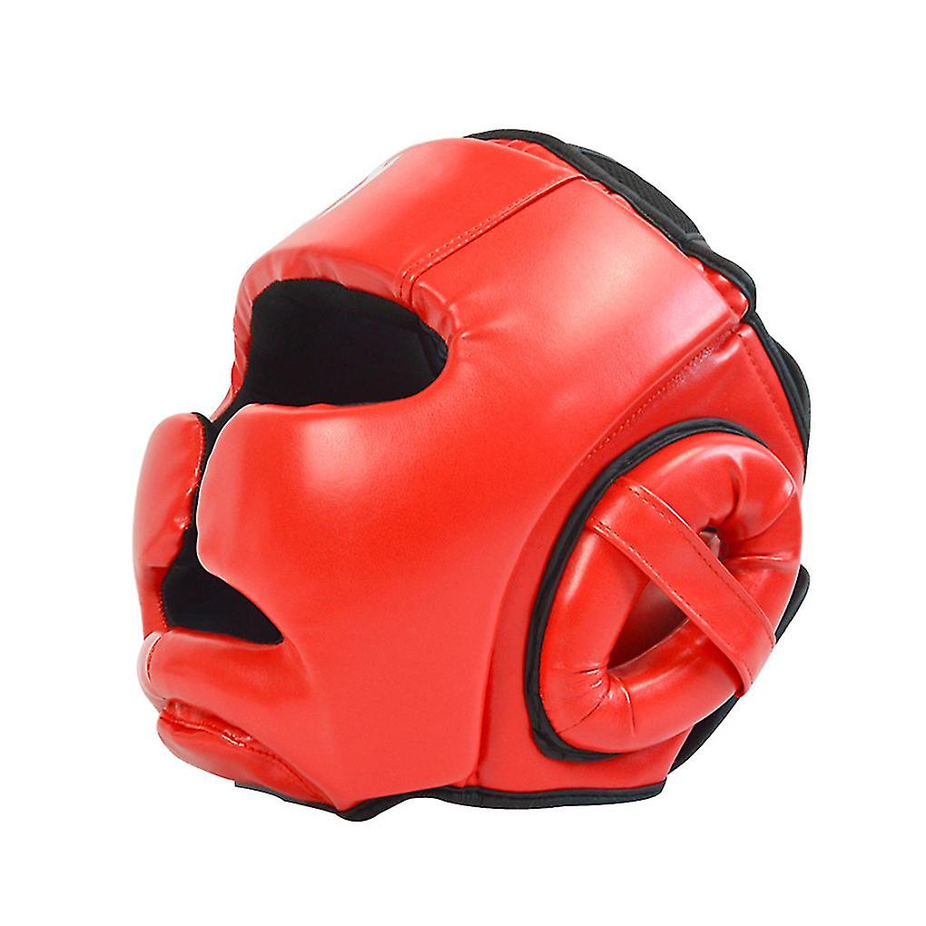 Αθλητικό κάλυμμα κεφαλής Kickboxing πυγμαχίας για τους άνδρες ολοκληρωμένη προστασία-hy