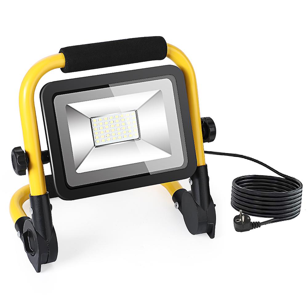 Projecteur LED portable étanche IP65, prise de 5 m, support pour éclairage d'urgence