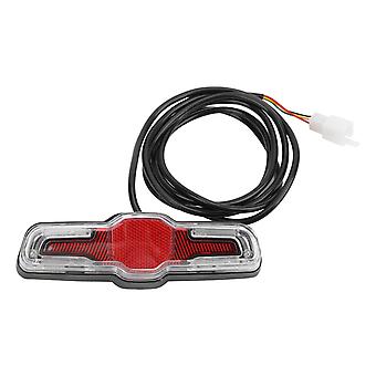 Electric Bicycle Rear Light 5LEDs ABS 36V 48V 60V for Hub Motor Safety Night Cycling Accessories