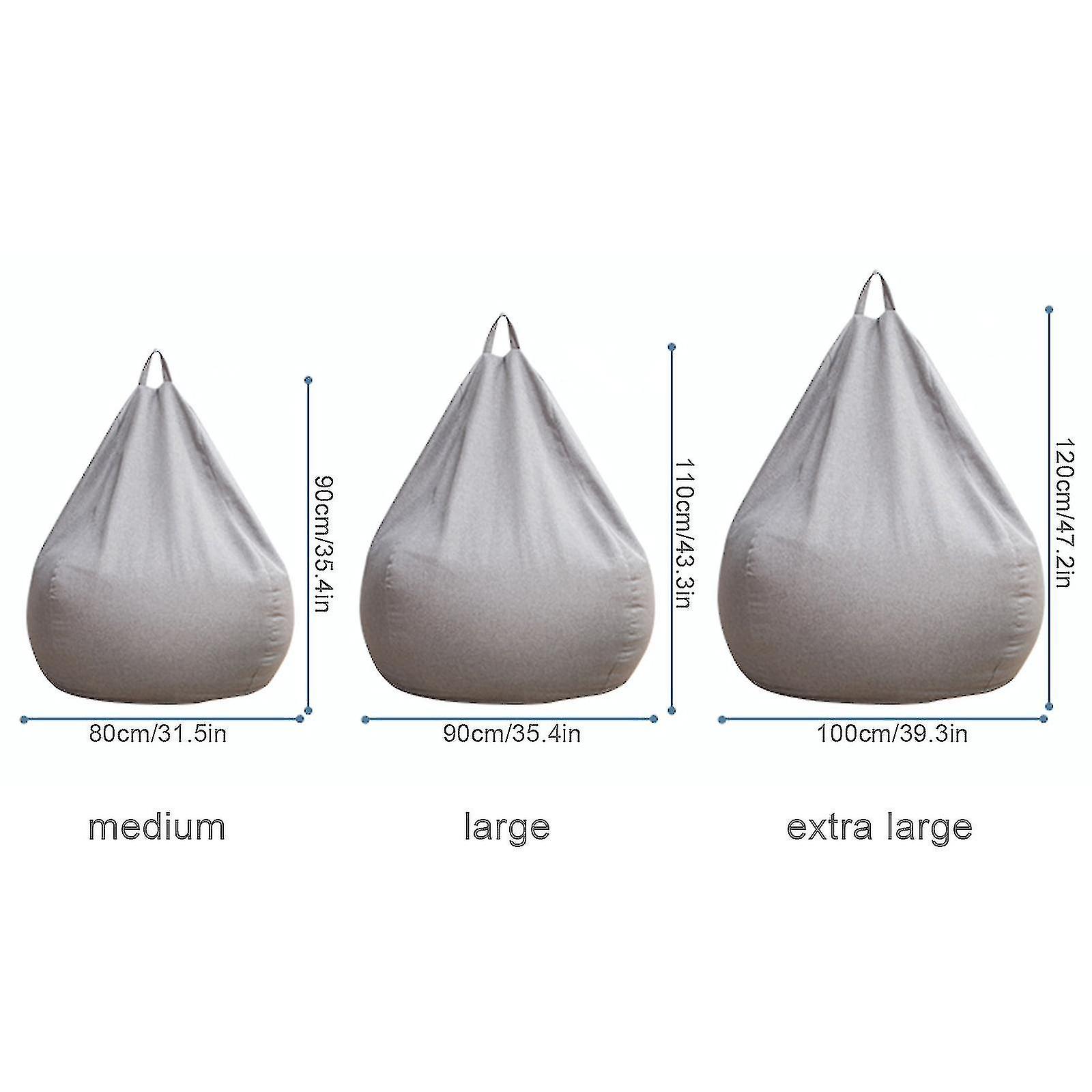 Extra große Sitzsack Stühle Couch Sofa Abdeckung Lazy Lounger für Erwachsene Kind Indoor