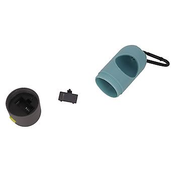 Dispensador de bolsa de caca de perro 2-Pack, soporte de bolsa de caca de mascota compatible con linterna LED segura
