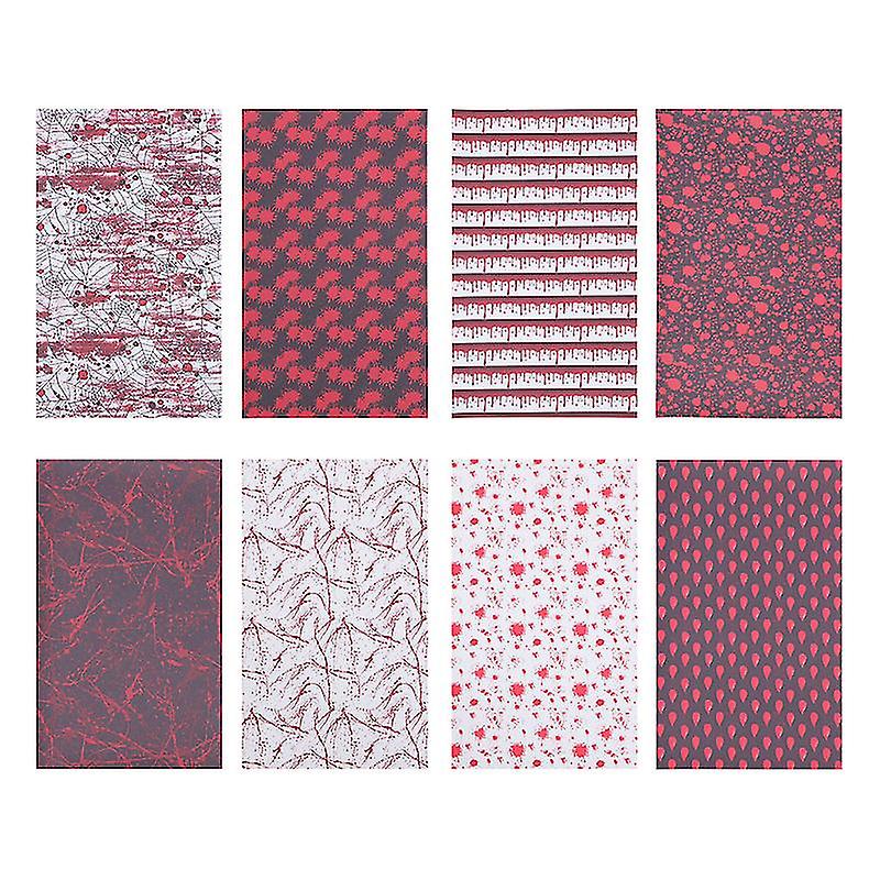 8pcs Halloween Style Leather Fabrics