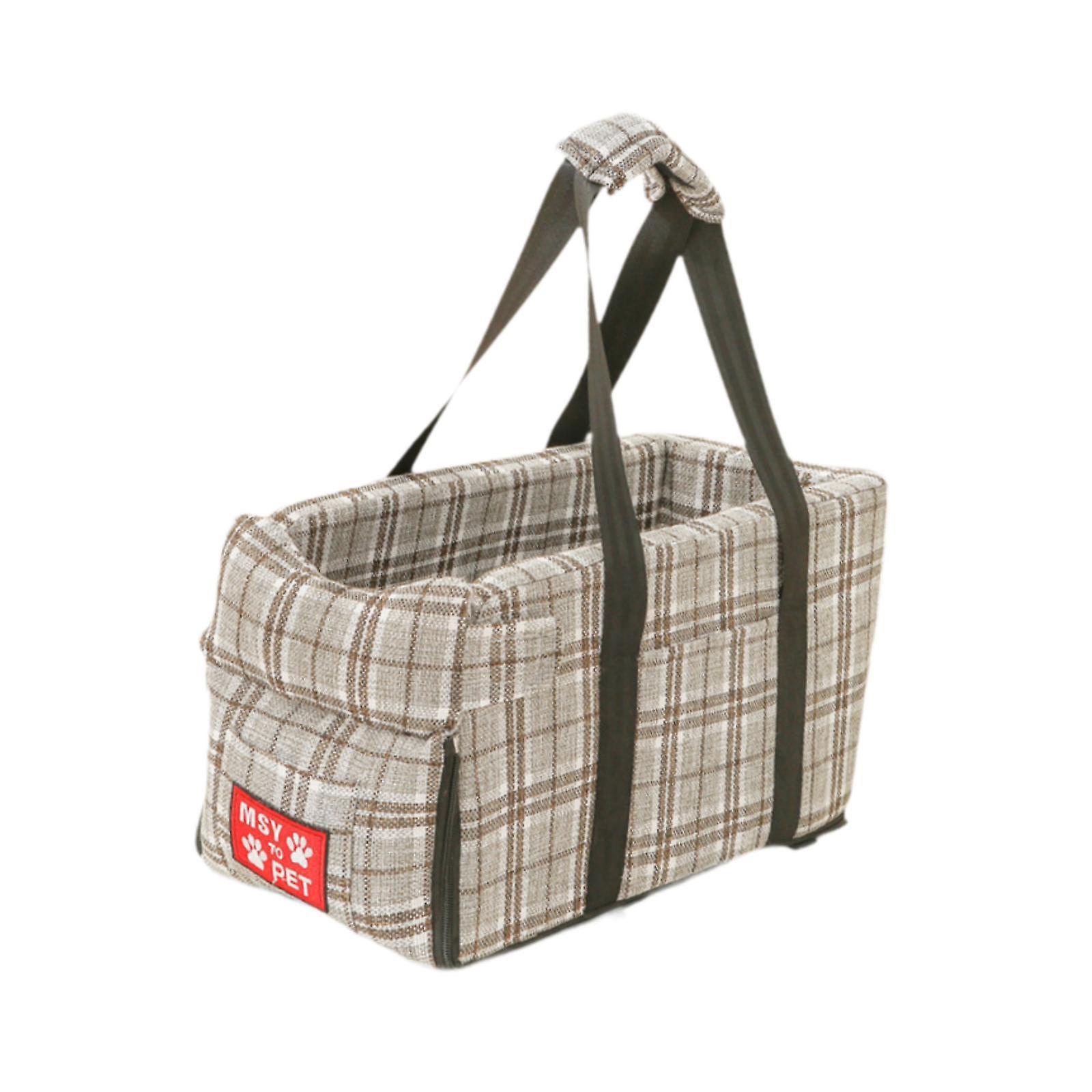 車の車のセンターコンソール犬の座席安定した滑り止めペット用品グレーのための犬のキャリア