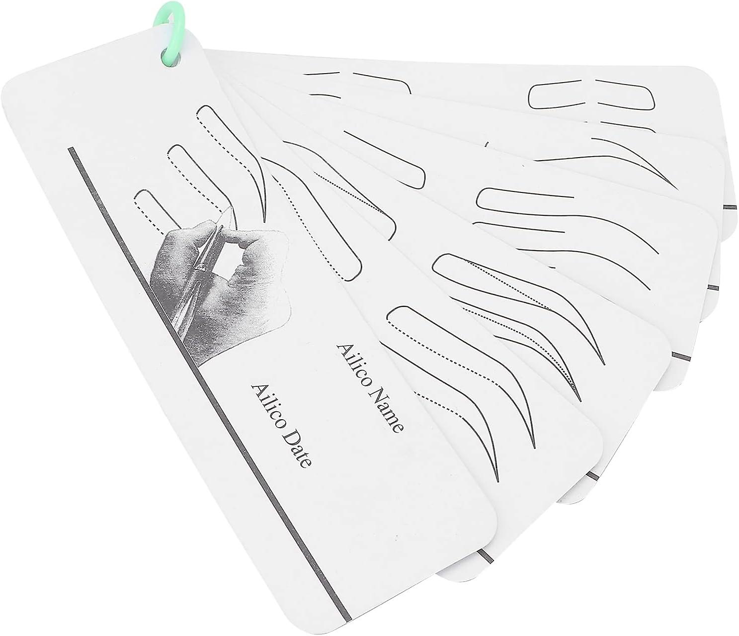 Eyebrow Practice Stencil, Microblading Template for Eyebrow Tattoo, Eyebrow Drawing Paper Template, 