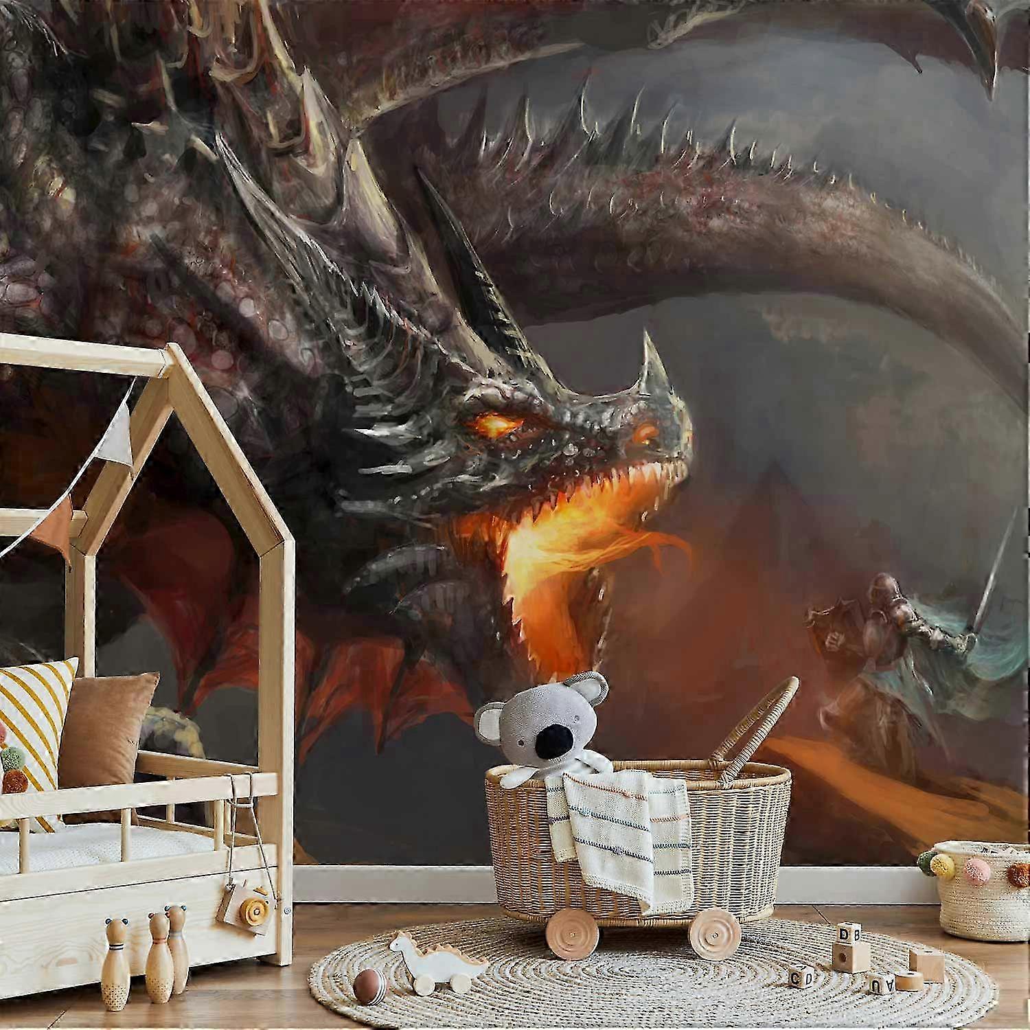 Self-adhesive Wall Mural - Dragon fire