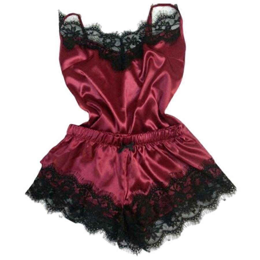 Spets erotiska underkläder plyschpyjamas set