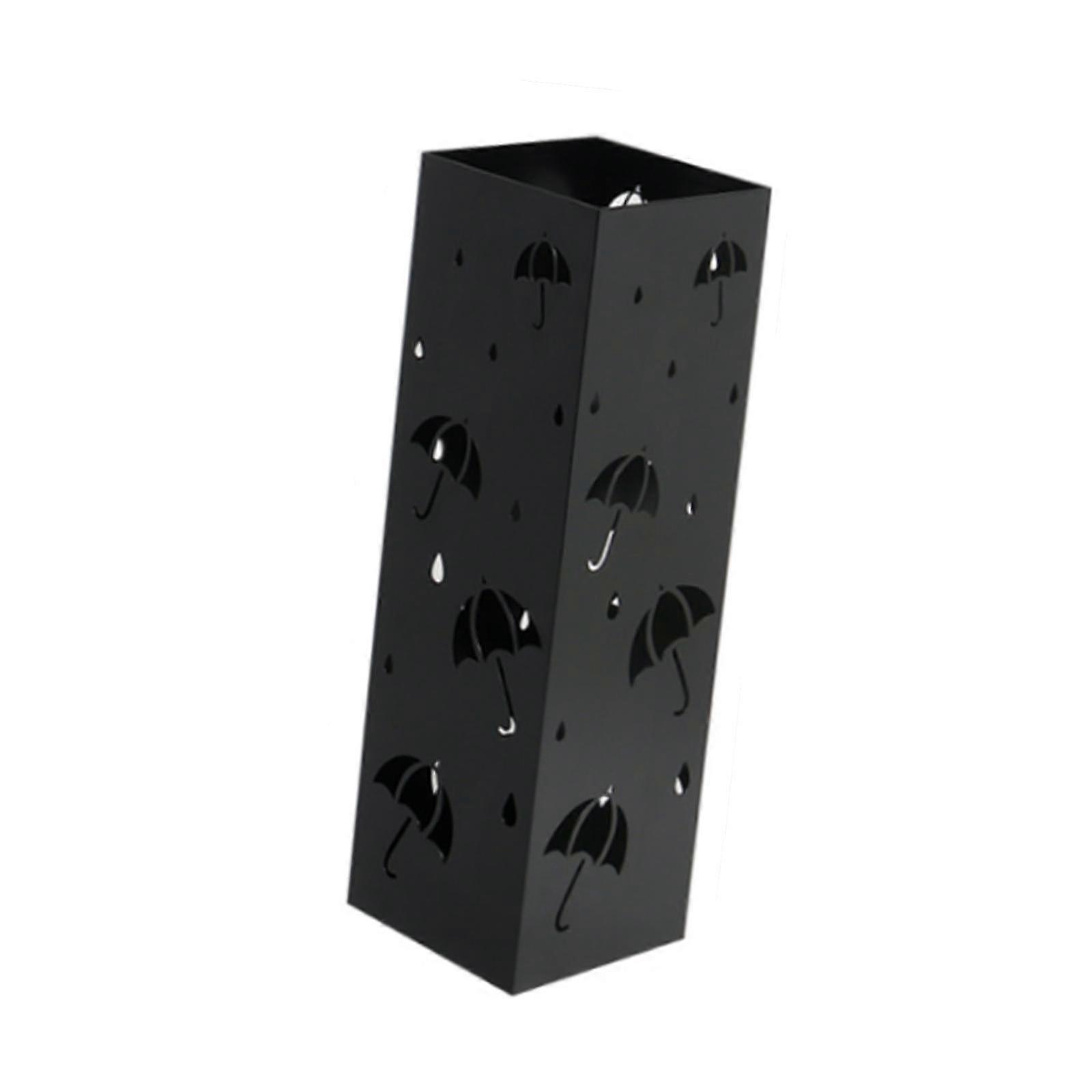 傘スタンドラック鉄排水ラックスクエア傘オーガナイザーホームブラック傘