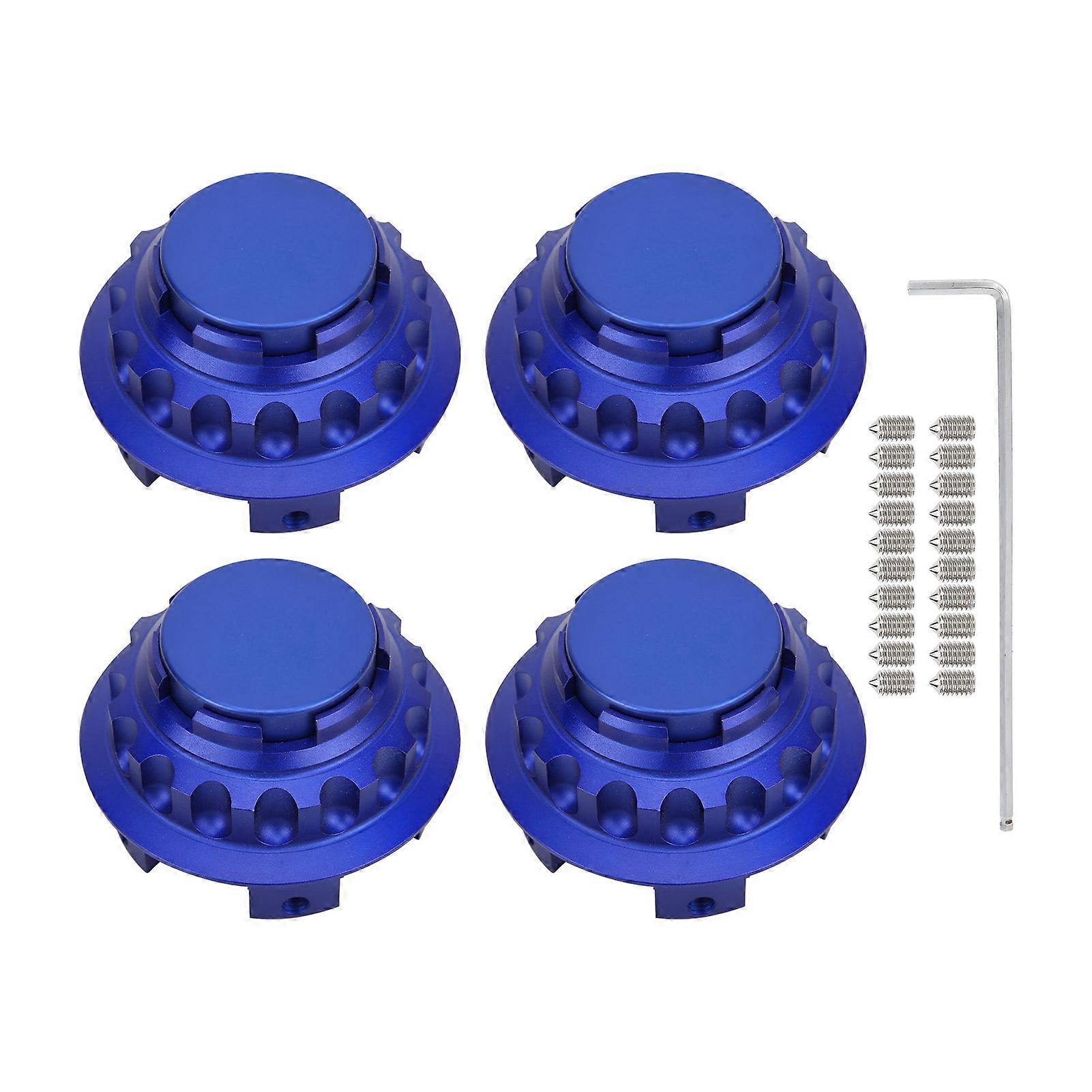 4pcs 3in Wheel Center Hub Caps A1714000025 Replacement for Mercedes Benz A C E SLK ClassBlue