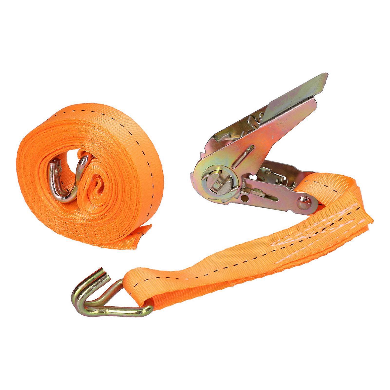 Sangle d’arrimage robuste en polyester avec boucle à cliquet pour bagages de camion de voiture (3 mètres9,8 pi)