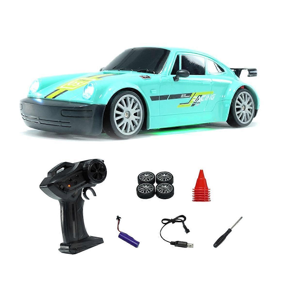 RC Car 2.4G 15km/H 1/24 Four-Wheel High Speed Drive Drift Cars Simulated Racing Toys Blue