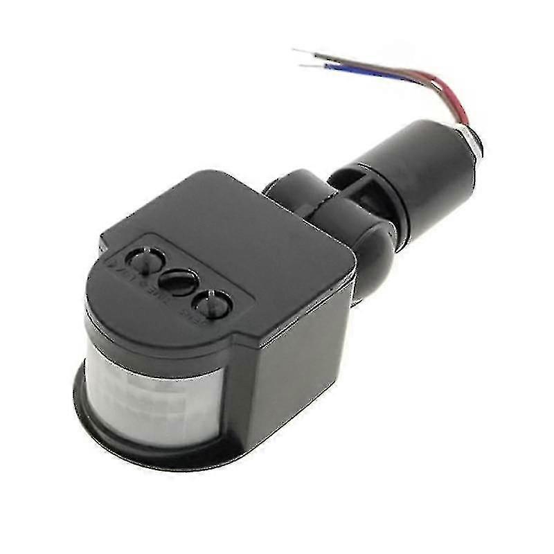 Waterproof Outdoor Motion Detector Automatic Infrared Pir Sensor,1pcs,Black