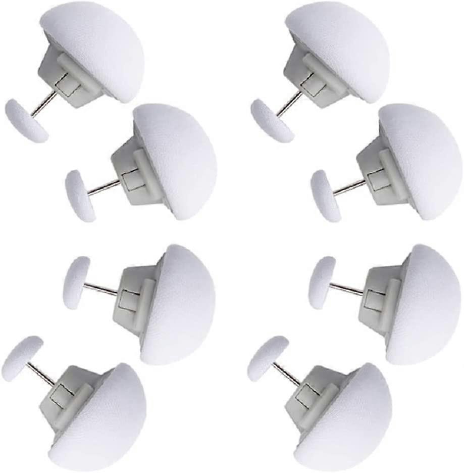 Quilt Clip, Quilt Cover Clips, Mushroom Fever Net Sheet Button Fasteners For Bedding Accessories 8Pcs White