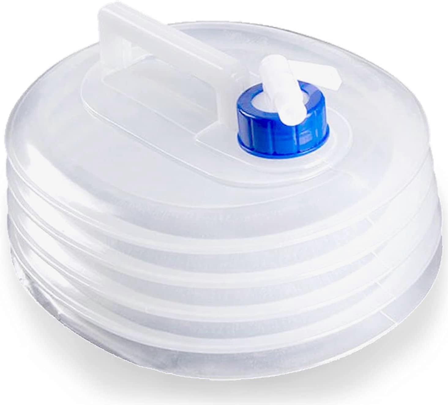 Folding Water Bucket, Collapsible & Portable Water Container, BPA-Free Water Carrier Water Tank(5L)