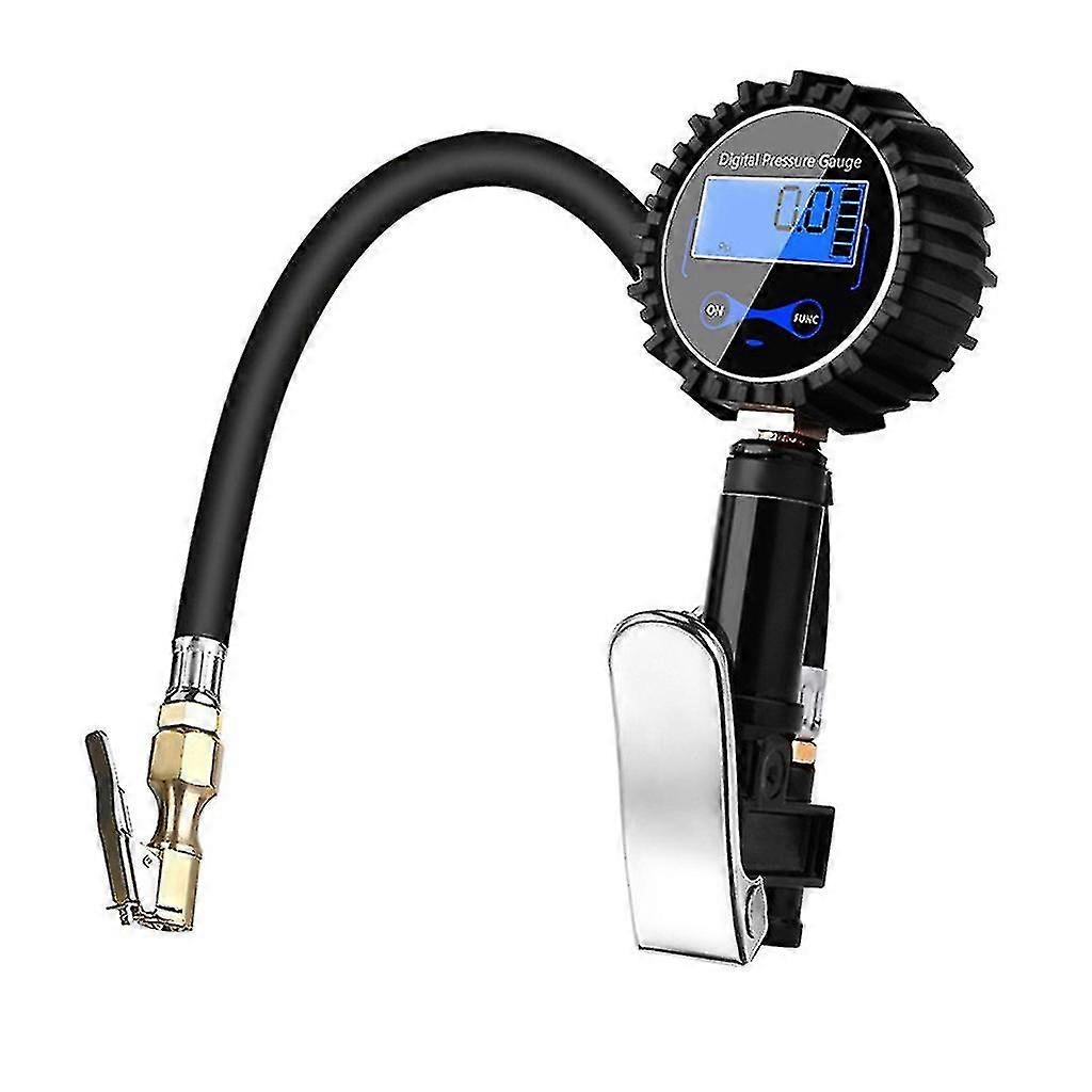Tyre Pressure Gauge Manometer Barometers With 200 Psi Air Chuck Diagnostic Tool