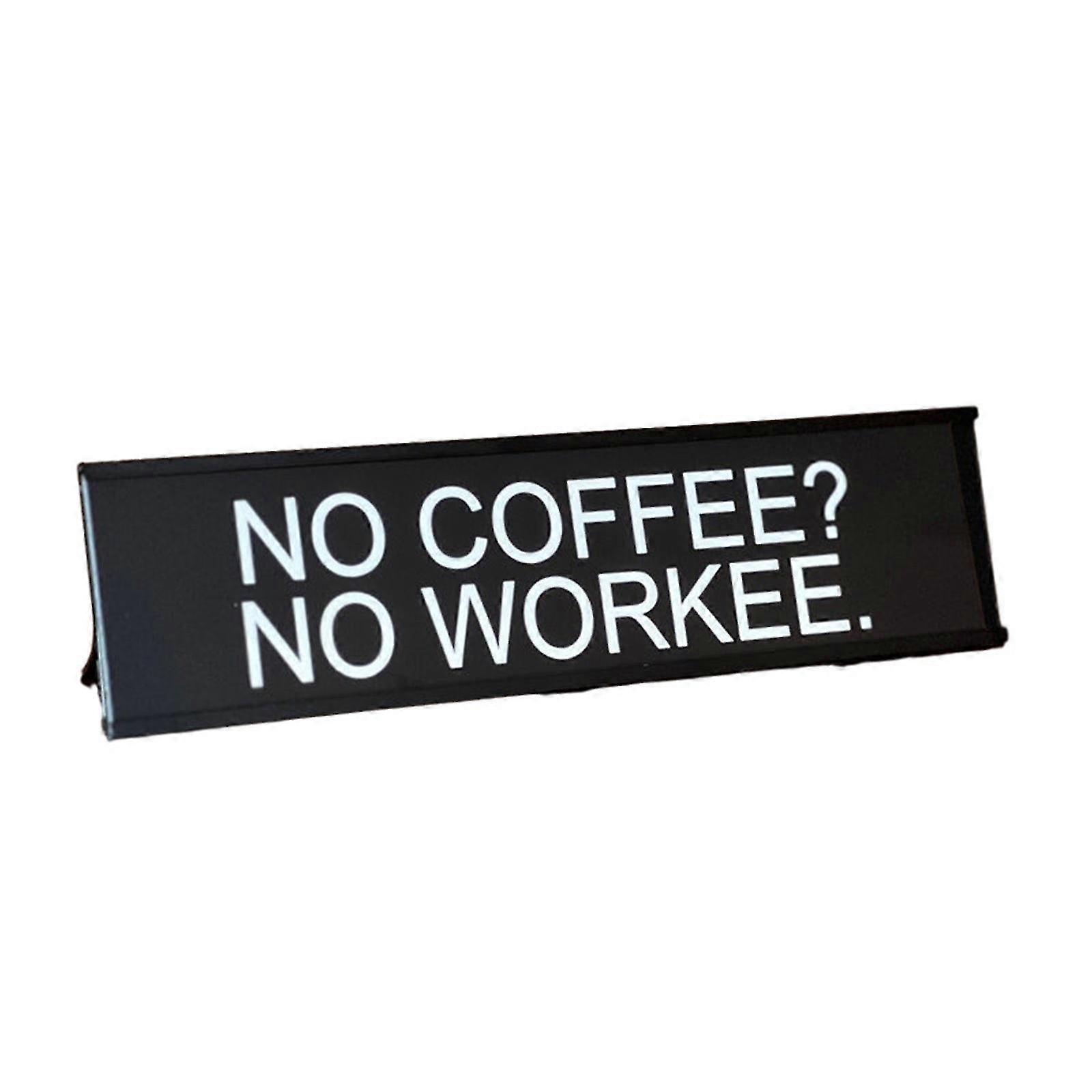 Grappig Office Decor Sign Aluminium Uithangbord