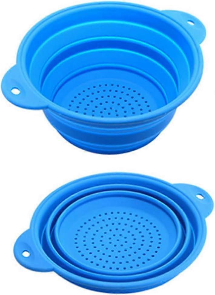 Folding Silicone Drain Fruit and Vegetable Cleaning Filter Pan Kitchen Gadgets Tableware Foldable Filter Basket Accessories Drainer