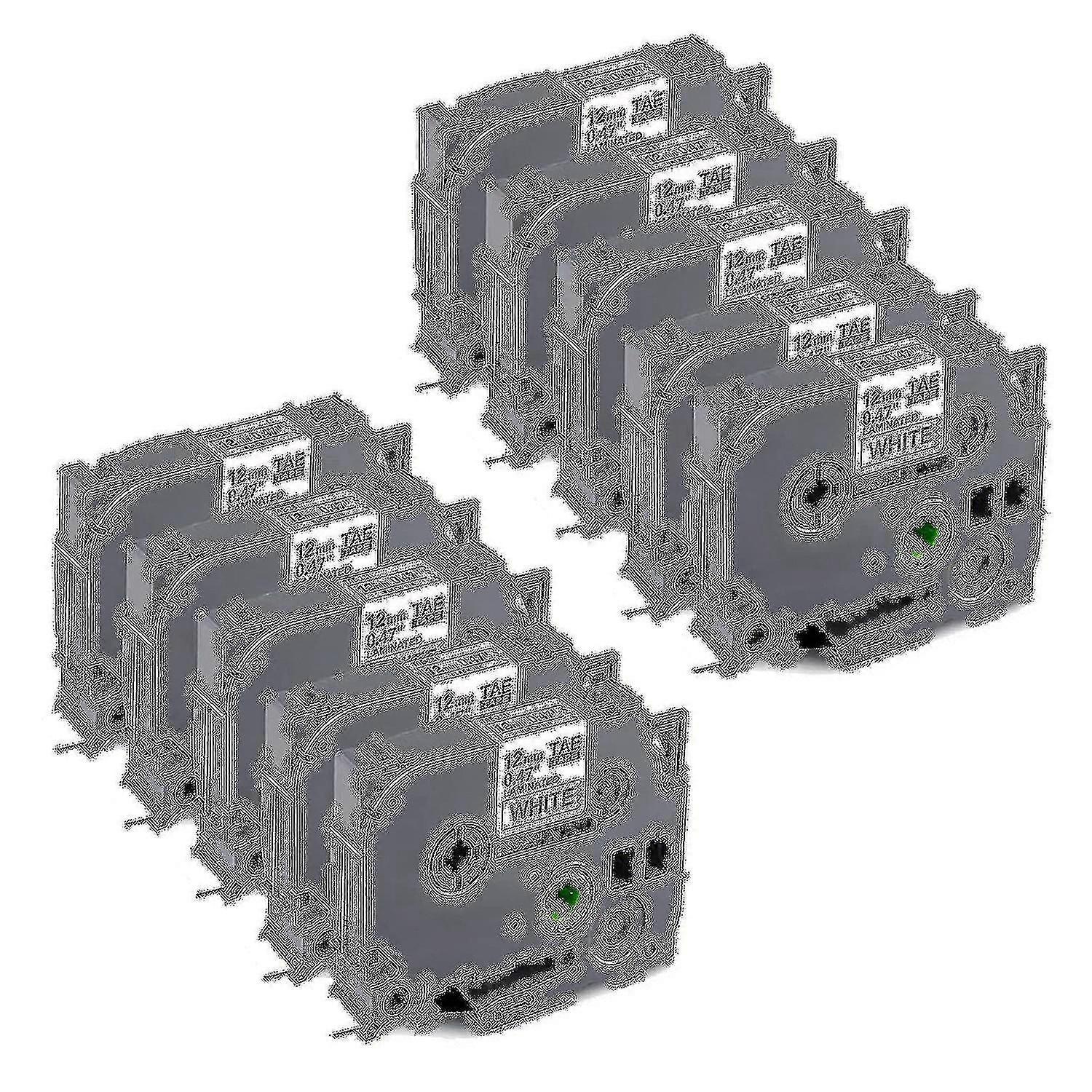 10 حزمة P تعمل باللمس تسمية صانع الشريط استبدال للأخ Tze-231 Tze الشريط 12mm 0.47 مغلفة بيضاء