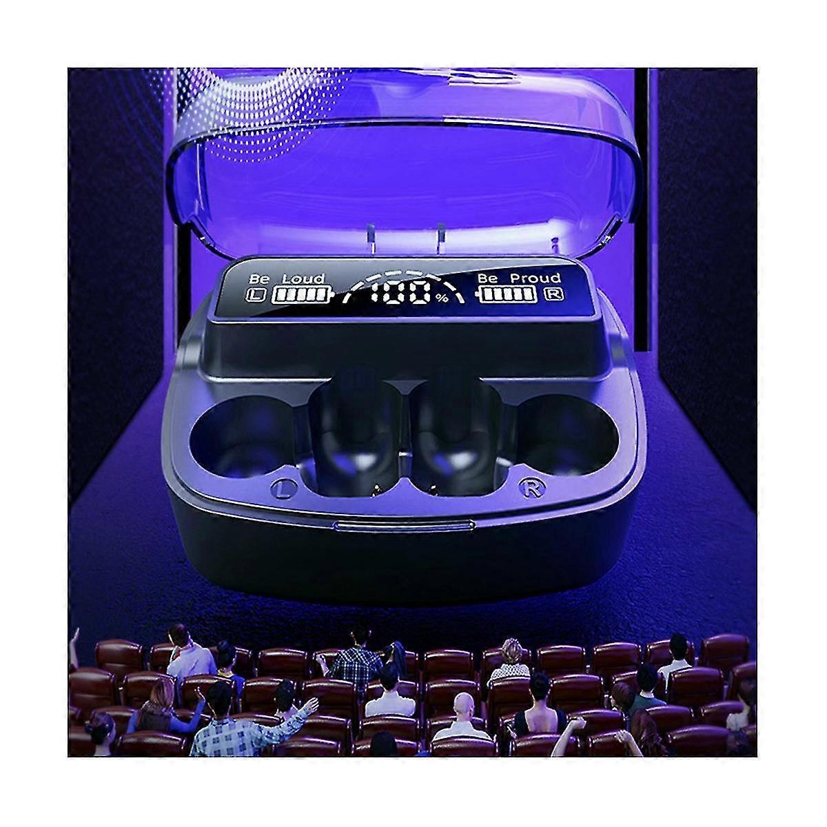 A80 Wireless Bluetooth Headset 5.3 Ear Clip Type Not In Ear Wireless Bluetooth Ultra- Headset, Blac