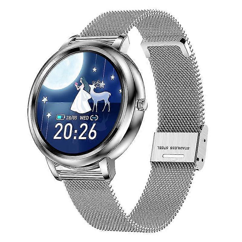 Smart Watch,Full-Screen touch 1.09-inch,Multiple Sports Modes,Bluetooth call,Information Reminder(silver)