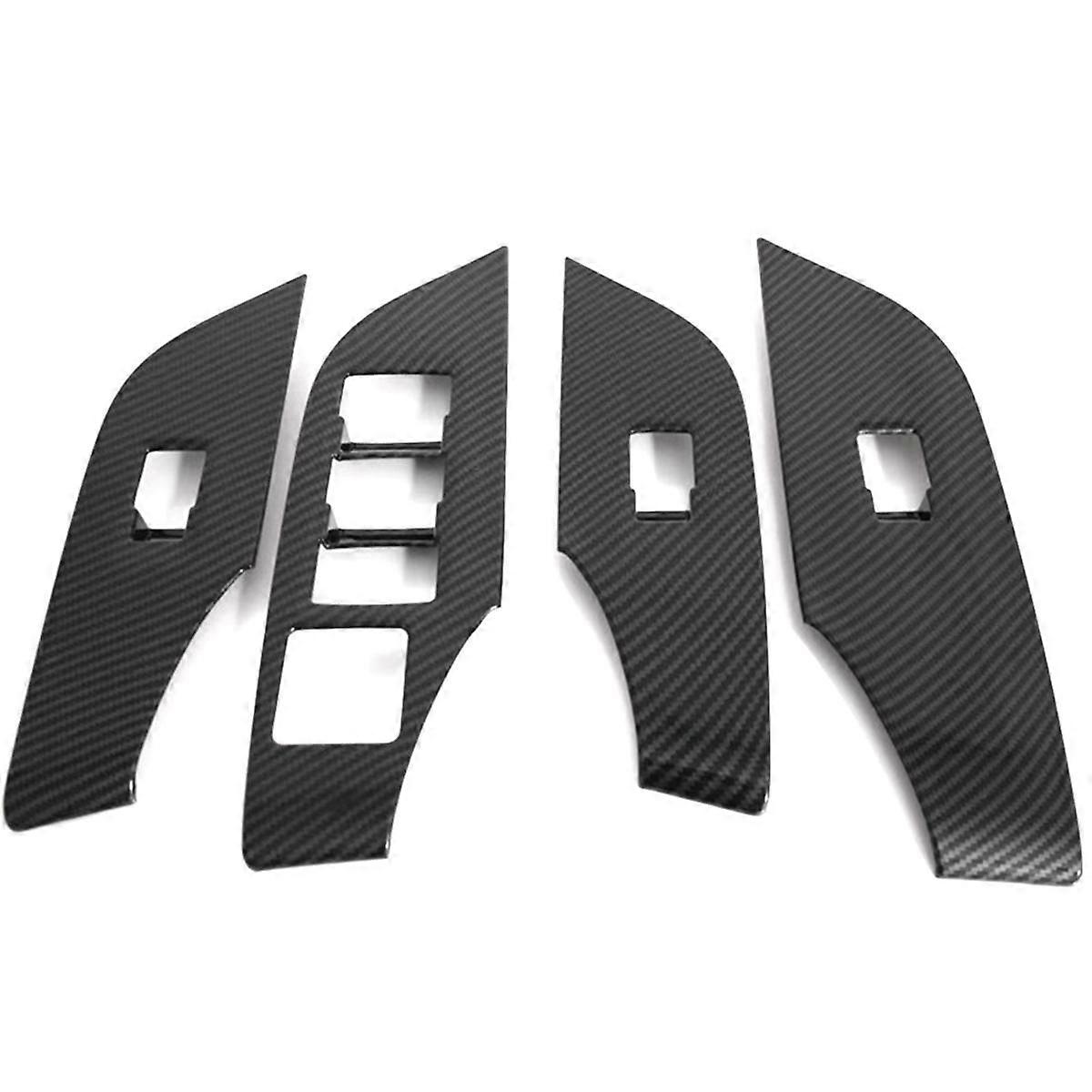 Car Door Armrest Panel Window Switch Lift Buttons Covers Trim Stickers for 2019-2023 RHD