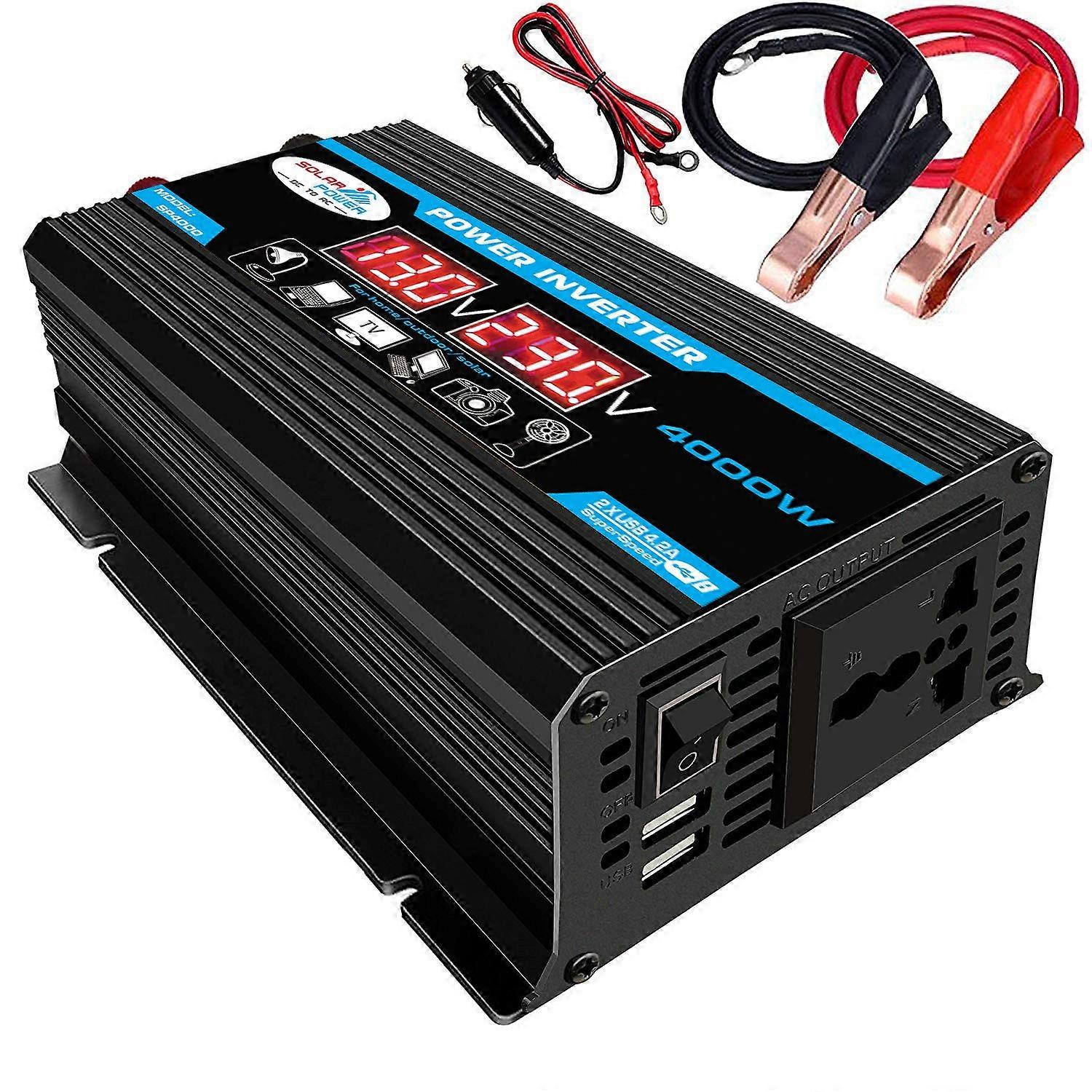 Dc 12v To Ac 220v 4000 W Peak Power High Frequency Inverter CC