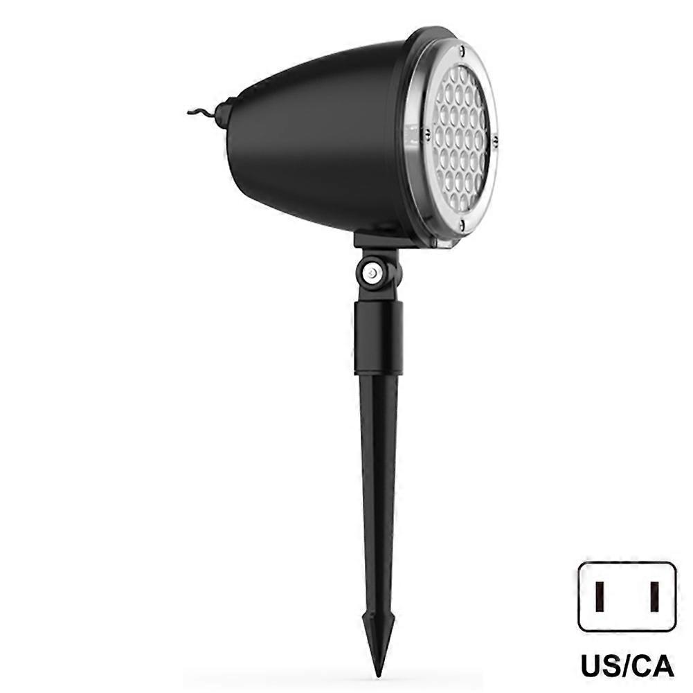 Cute Chirstmas Snowflake Projector with Ground Plug Xmas Party Snow Landscapes Garden Lamp for Lawn