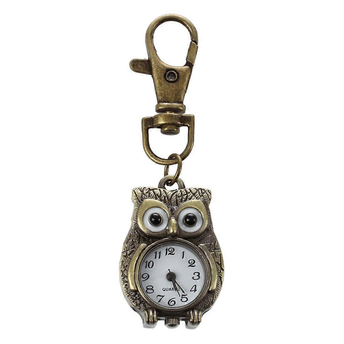 Keychain Clock Keyring Owl Shape 37X24Mm