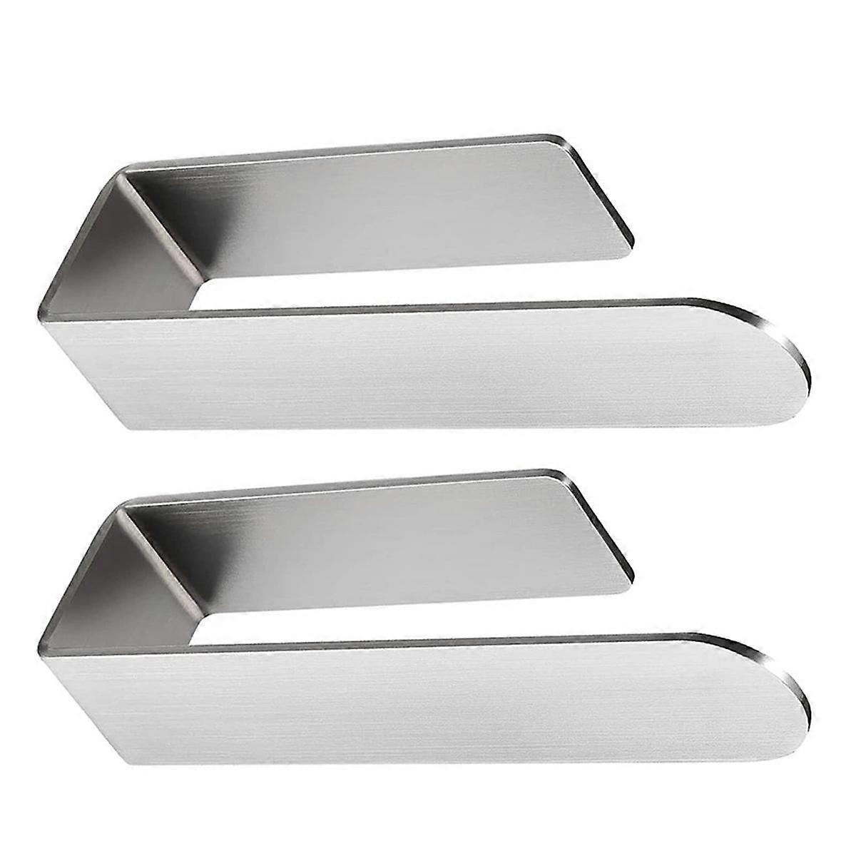 304 Stainless Steel Adhesive Towel Holder Towel Rail Self-Adhesive Bath Towel Holder Towel Holder B