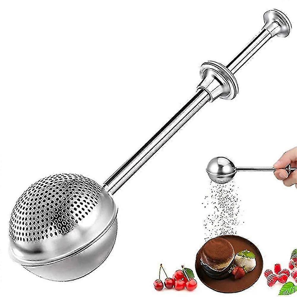 Duster Strainer One Hand Operation Flour Sieve Baking Cooking Tools--
