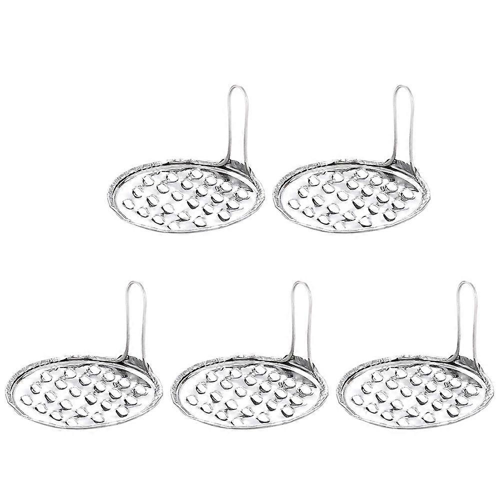 5 Pcs Jelly Scraping Tools Cheese Scrapers Multipurpose Fruit Scrapers (Silver)