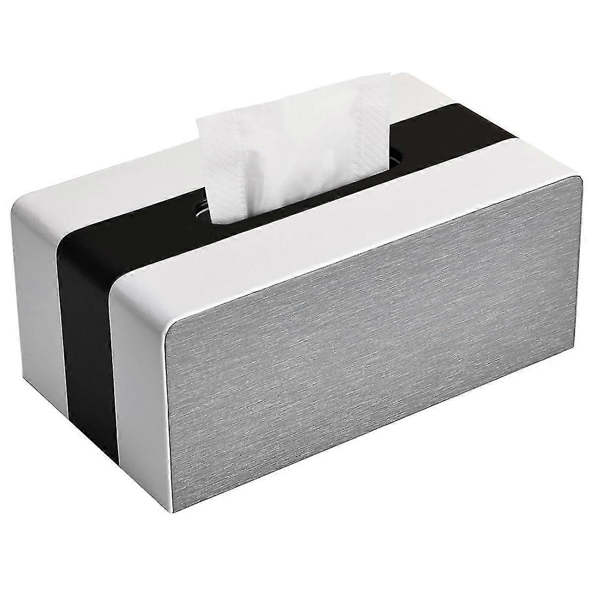 Issue Box Cover, Pu Leather Tissue Box Covers Rectangular Tissue Holder For Home/office/car Decorat