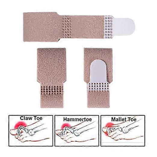 10pcs Reusable Fabric Buddy Wraps for Broken Toes, Hammertoe Straightener