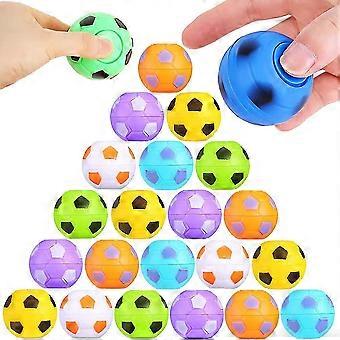 32 pçs / set Mini Fidget Spinner Brinquedo de Futebol Rotativo Pequeno Dedo de Futebol Bola de Estresse Crianças Presente Adulto