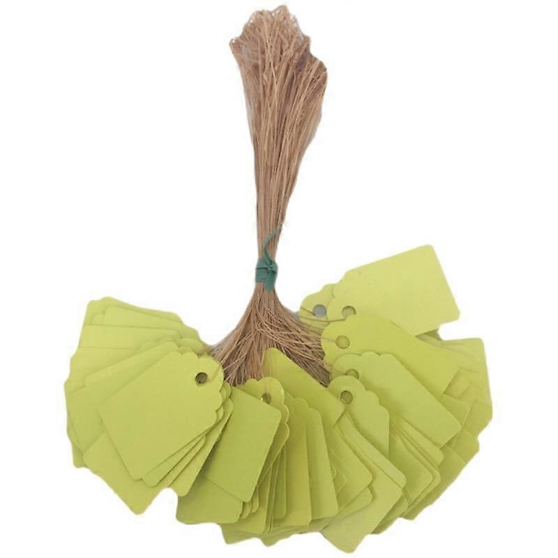200pcs PVC Plant Labels Hanging Flower Seed Name Tag Label Marker Sign Outdoor Home Yard Identification for Seed Tag Garden Labels Kit (Yellow)