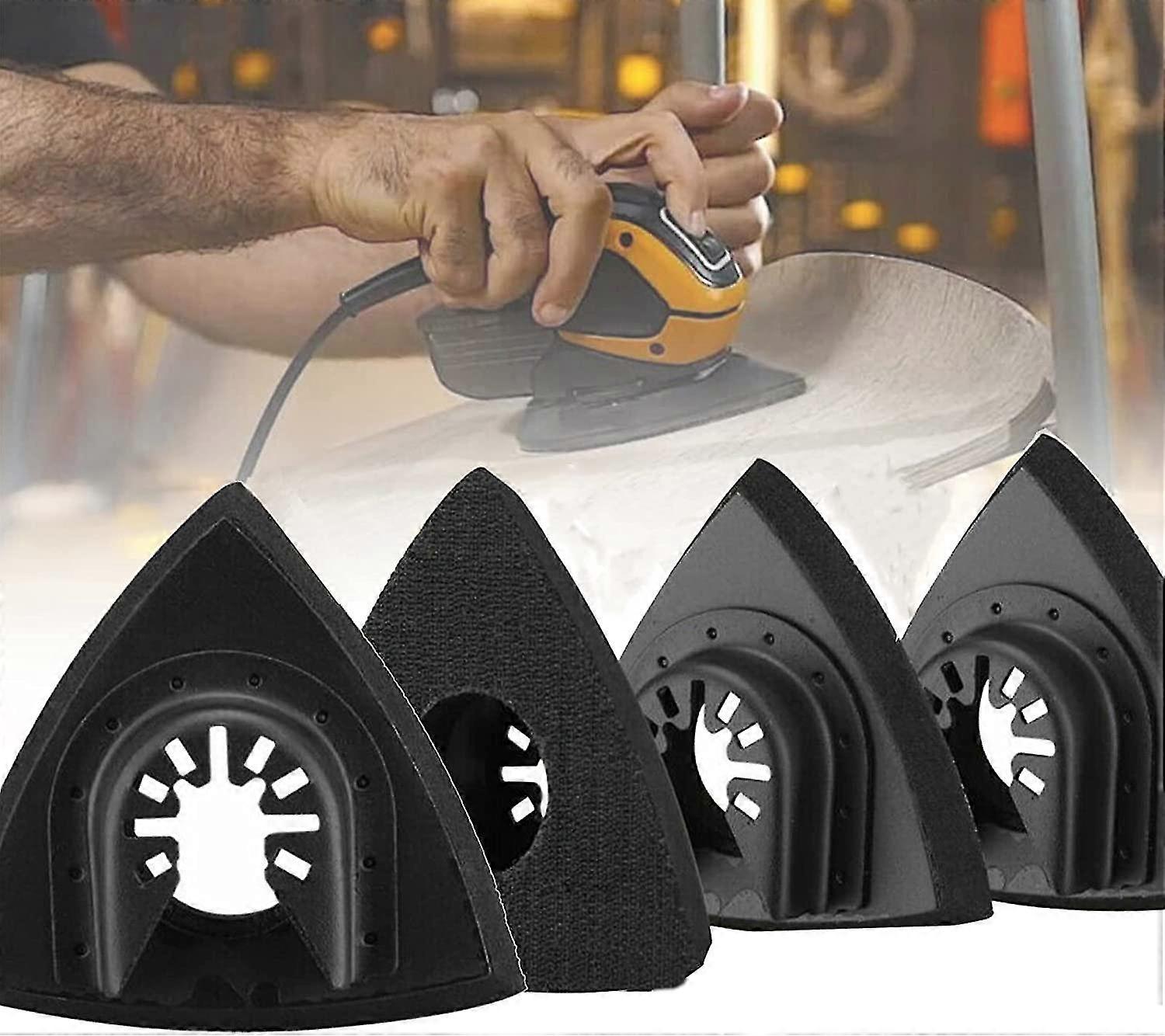 4pcs Delta Sander Sanding Plate, Universal Sanding Pad (90mm)