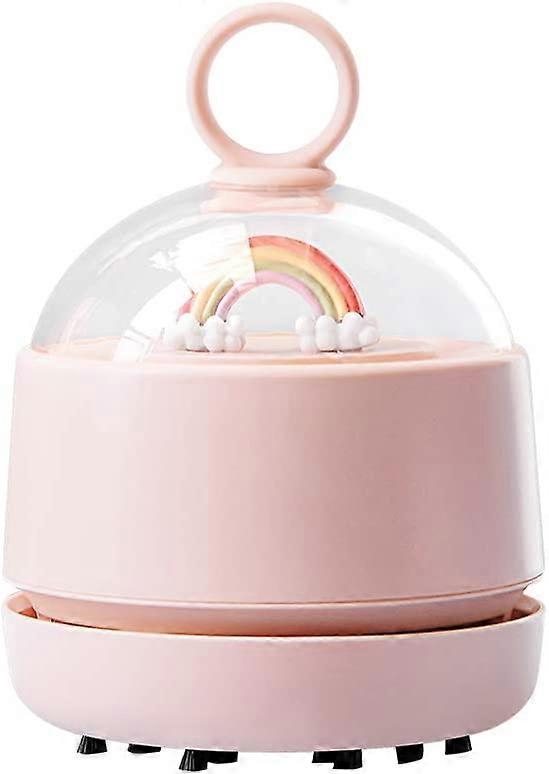 Mini Table Vacuum Cleaner, 71x71x97mm(Pink)