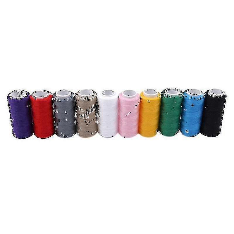 10pcs/set Colorful Polyester Sewing Thread Machine Embroidery Thread Spool Home Supplies Starlight