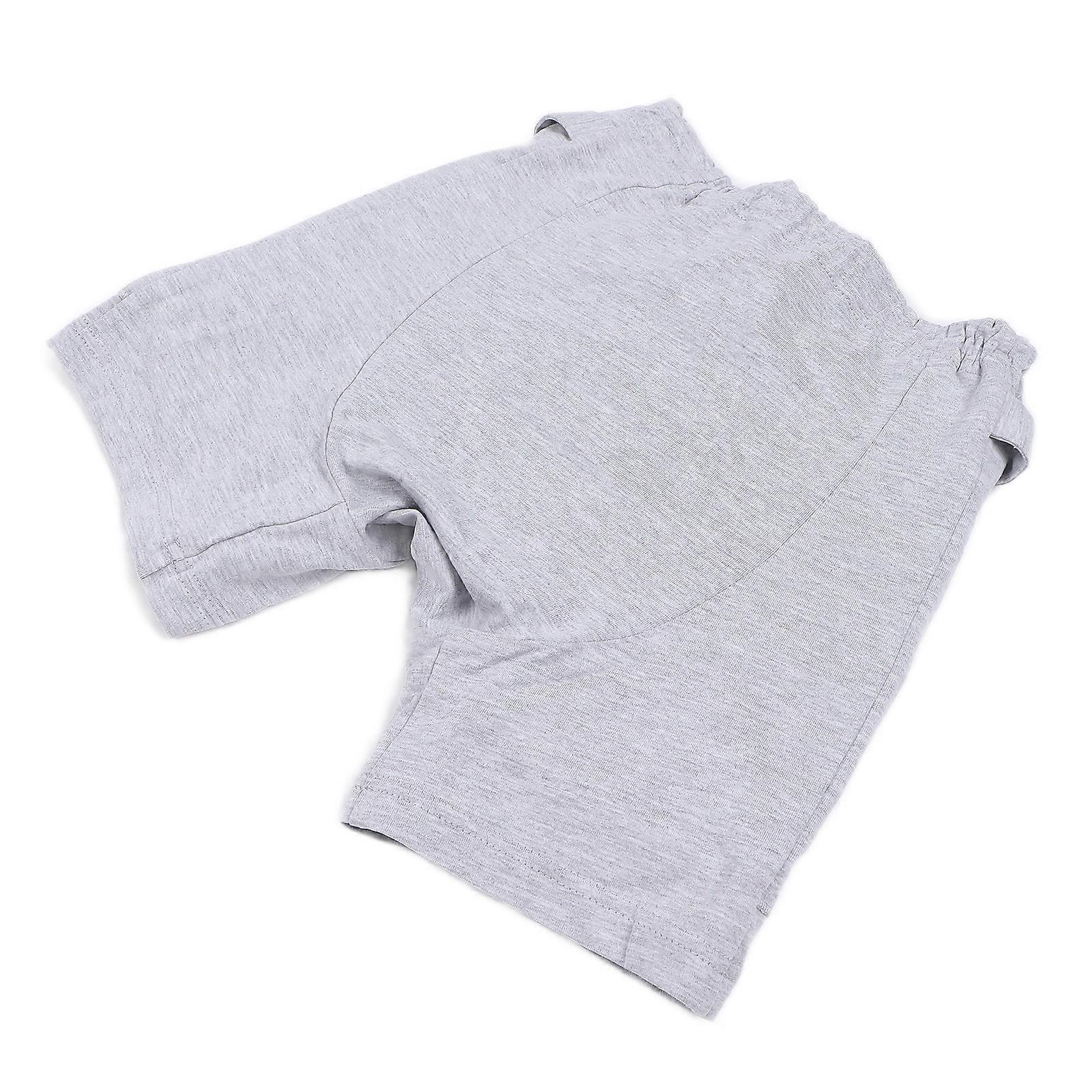 Elderly Hip Protection Shorts Breathable Sweat Absorbing Safety Hip Protector Pants GreyL