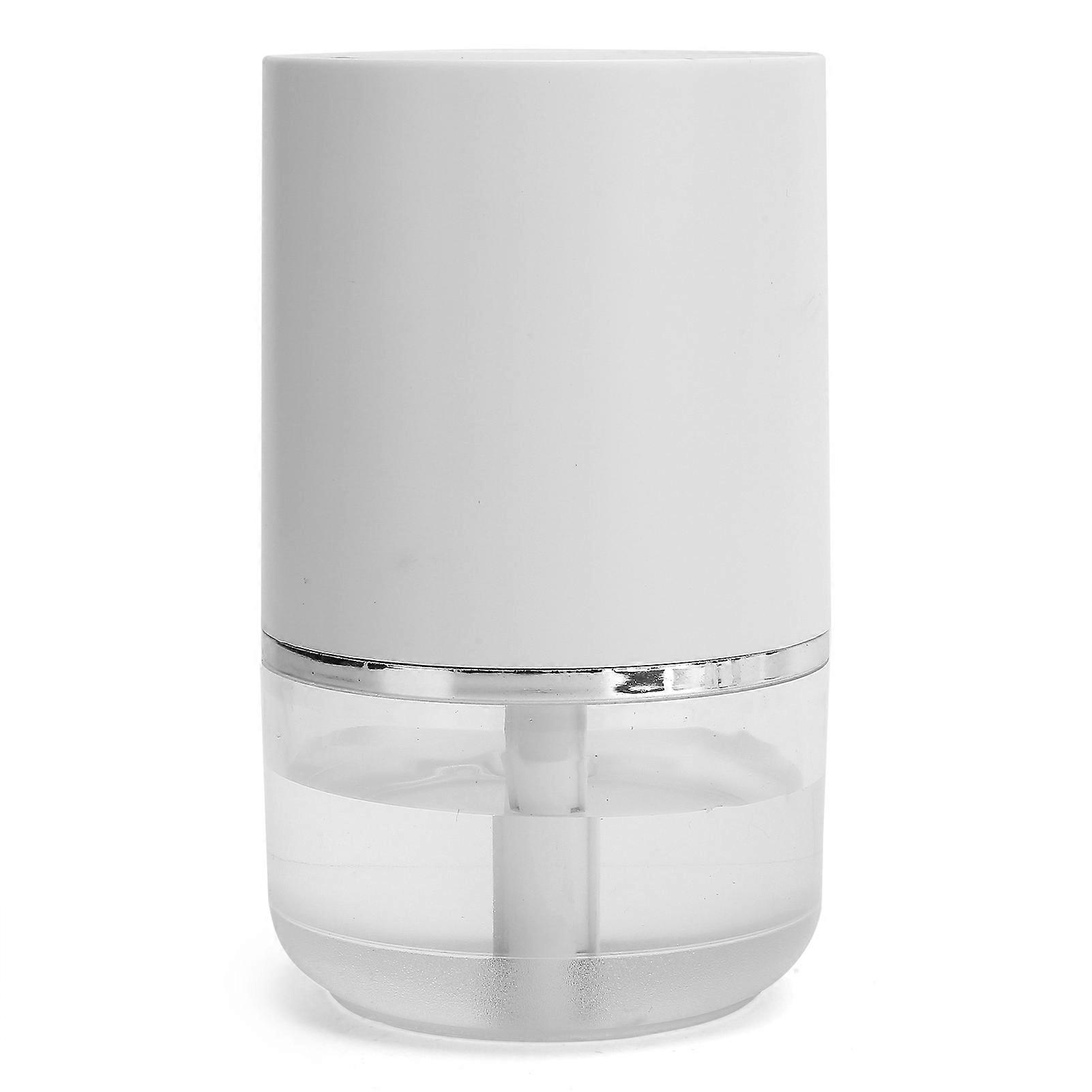 Ethanol Atomizer Cleaner FullAutomatic Induction Spray Sensor Dispenser for Home Office(White with Silver Ring )